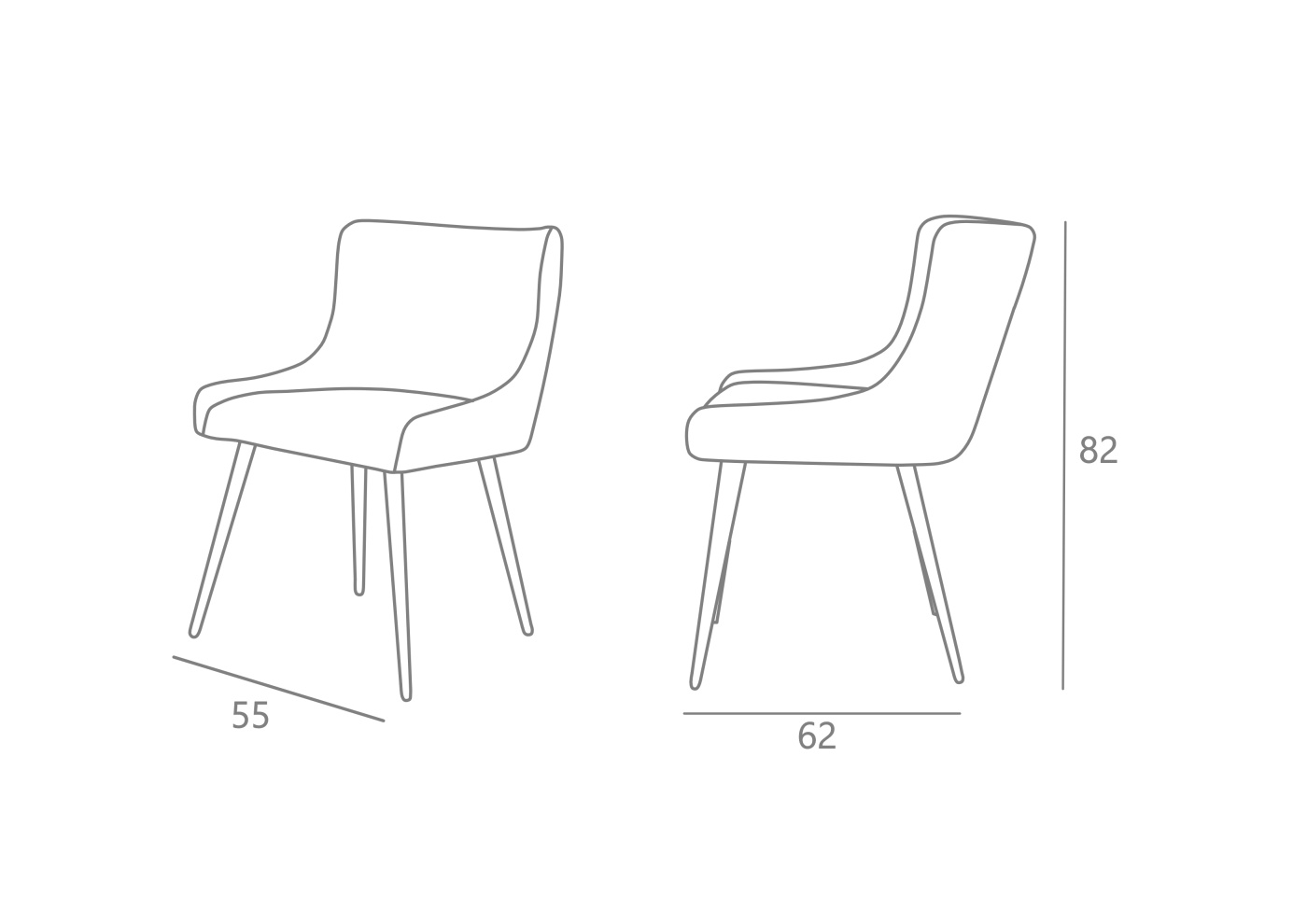 Malcolm Grey Dining Chair